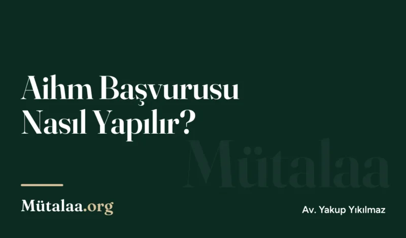 aihm başvurusu nasıl yapılır | Mütalaa.org